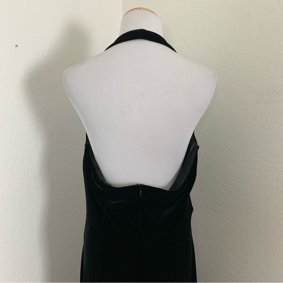 Vtg Jessica McClintock Gunne Sax Velour Long Gown Rainbow Sequin 90s Womens 11 - Picture 10 of 17